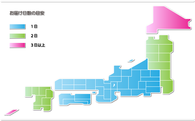 お届け日数の目安